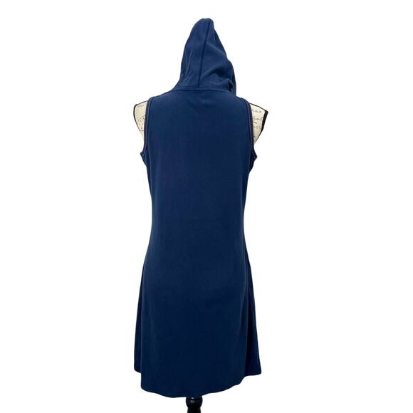 Vintage Y2K Tommy Hilfiger Cotton Hooded Zip Navy Blue Tennis Dress Size Medium - Picture 9 of 10